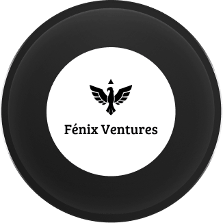 Logo de Fénix Ventures: un ave fénix con las alas abiertas sobre un círculo negro